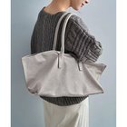 【スタイルデリ/STYLE DELI】のシボ加工横長フォルムトートバッグ アイボリー|ID:prp329100004812938