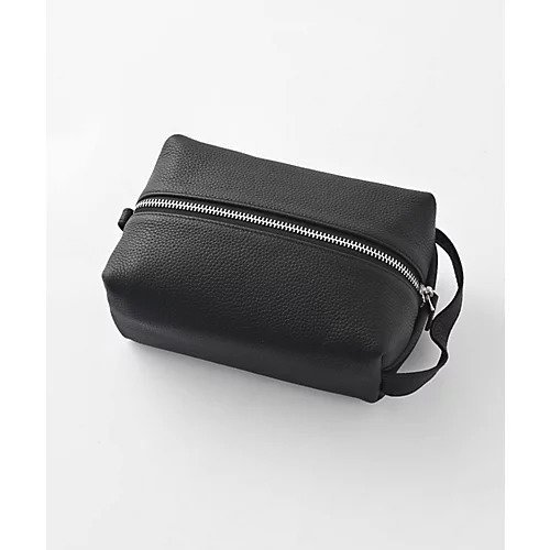 【スタイルデリ/STYLE DELI】の【DELI by】リアルレザーポータブルコスメポーチ インテリア・キッズ・メンズ・レディースファッション・服の通販 founy(ファニー) 　ファッション　Fashion　レディースファッション　Fashion for Women　ポーチ&ミニバッグ　Pouches & Mini Bags　シンプル　Simple, Minimal　フォルム　Silhouette, Form　ポーチ　Pouch, Small Case　リアル　Real, Realistic　おすすめ　Recommended / Our Picks　旅行　Travel　ブラック|ID: prp329100004812943 ipo3291000000034942542