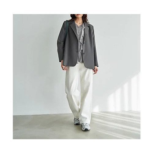 【スタイルデリ/STYLE DELI】のスッキリ2ボタンテーラードジャケット インテリア・キッズ・メンズ・レディースファッション・服の通販 founy(ファニー) 　ファッション　Fashion　レディースファッション　Fashion for Women　アウター　Coat / Outerwear Collection　レディースジャケット・軽アウター　Jackets　テーラードジャケット / 通勤・きれいめスタイル　Tailored Jackets & Blazers　軽量　Lightweight, Ultra Light　シンプル　Simple, Minimal　ジャケット　Jacket, Outerwear　ストレート　Straight, Straight Cut　スリット　Slit, Slit Detail　スーツ　Suit, Formalwear　テーラード　Tailored, Tailored Fit　定番　Standard, Basic Item　長袖　Long Sleeve, Full Sleeve　フロント　Front, Front Design　ポケット　Pocket, Pocket Detail　マーブル　Marble, Marble Pattern　ミドル　Middle Length, Mid Height　グレー|ID: prp329100004812948 ipo3291000000034942656