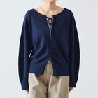 【マルティニーク/martinique】のブークレーレースアッププルオーバー(フロンタブル) ネイビー|ID: prp329100004813726 ipo3291000000036336127