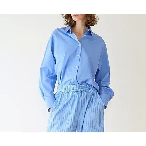 【マルティニーク/martinique】のESSENTIAL レギュラーシャツ インテリア・キッズ・メンズ・レディースファッション・服の通販 founy(ファニー) 　ファッション　Fashion　レディースファッション　Fashion for Women　トップス・カットソー　Cut & Sew Tops　シャツ・ブラウス・オフィスカジュアル　Elegant Blouses & Button-Ups　おすすめ　Recommended / Our Picks　インナー　Innerwear　スタンダード　Standard, Basic　バランス　Balance, Style Balance　レギュラー　Regular, Standard Fit　サックス|ID: prp329100004813729 ipo3291000000034953765