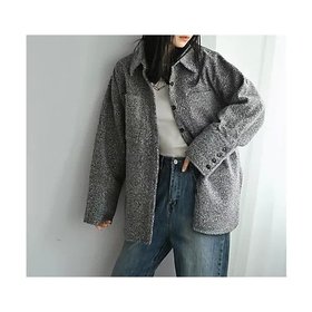 【スタイルデリ/STYLE DELI】 【BLK001】ループツイードビックカフスシャツ人気、トレンドファッション・服の通販 founy(ファニー) ファッション Fashion レディースファッション Fashion for Women トップス・カットソー Cut & Sew Tops シャツ・ブラウス・オフィスカジュアル Elegant Blouses & Button-Ups イエロー Yellow カフス Cuff Design カーディガン Cardigan, Knitwear シンプル Simple, Minimal ツイード Twill, Twill Weave ビッグ Big, Oversized ミックス Mix, Mixed Style ループ Loop, Loop Knit ロング Long, Long-Length 冬 Winter / This Winter 秋 Autumn |ID:prp329100004813813