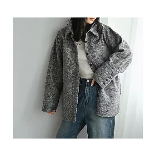 【スタイルデリ/STYLE DELI】の【BLK001】ループツイードビックカフスシャツ インテリア・キッズ・メンズ・レディースファッション・服の通販 founy(ファニー) 　ファッション　Fashion　レディースファッション　Fashion for Women　トップス・カットソー　Cut & Sew Tops　シャツ・ブラウス・オフィスカジュアル　Elegant Blouses & Button-Ups　イエロー　Yellow　カフス　Cuff Design　カーディガン　Cardigan, Knitwear　シンプル　Simple, Minimal　ツイード　Twill, Twill Weave　ビッグ　Big, Oversized　ミックス　Mix, Mixed Style　ループ　Loop, Loop Knit　ロング　Long, Long-Length　冬　Winter / This Winter　秋　Autumn　グレー|ID: prp329100004813813 ipo3291000000034959480