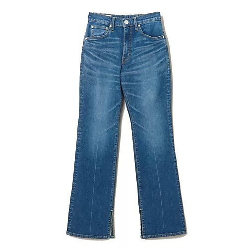 【エクラ/eclat】の【別注】ハイライズスリットフレアデニムパンツ インテリア・キッズ・メンズ・レディースファッション・服の通販 founy(ファニー) ファッション Fashion レディースファッション Fashion for Women パンツ Pants & Trousers デニムパンツ・ジーンズ・美脚デニム Denim Jeans & Pants ストレッチ Stretch, Stretchy Fabric スリット Slit, Slit Detail デニム Denim, Jeans Material パッチ Patch, Appliqué フレア Flare, Flared 人気 Popular, Best Seller 別注 Limited Edition, Custom Order 洗える Machine Washable ヴィンテージブルー|ID: prp329100004815873 ipo3291000000034979640