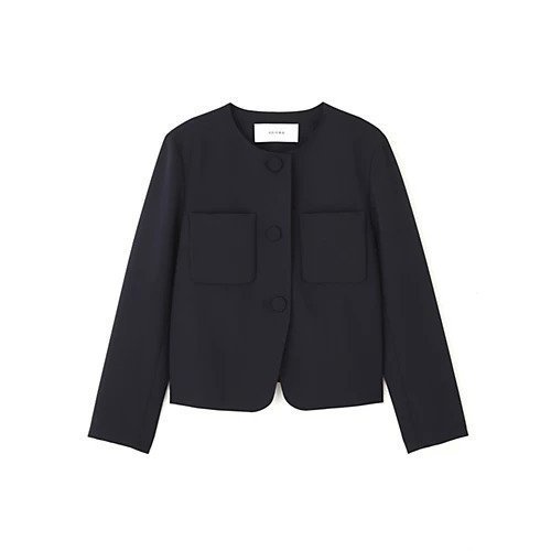 【アドーア/ADORE】のストレッチジョーゼットジャケット インテリア・キッズ・メンズ・レディースファッション・服の通販 founy(ファニー) 　ファッション　Fashion　レディースファッション　Fashion for Women　アウター　Coat / Outerwear Collection　レディースジャケット・軽アウター　Jackets　おすすめ　Recommended / Our Picks　オケージョン　Occasion Wear　ジャケット　Jacket, Outerwear　スタンダード　Standard, Basic　ストレッチ　Stretch, Stretchy Fabric　セットアップ　Set-Up, Coordinated Outfit　パッチ　Patch, Appliqué　フィット　Fit, Slim Fit　フロント　Front, Front Design　ポケット　Pocket, Pocket Detail　冬　Winter / This Winter　A/W・秋冬　Autumn/Winter　ネイビー|ID: prp329100004815875 ipo3291000000034979653
