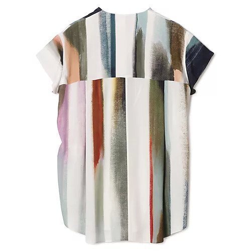 【アキラナカ/AKIRANAKA】のEmpty stripe shirt 人気、トレンドファッション・服の通販 founy(ファニー) 　ファッション　Fashion　レディースファッション　Fashion for Women　トップス・カットソー　Cut & Sew Tops　シャツ・ブラウス・オフィスカジュアル　Elegant Blouses & Button-Ups　アシンメトリー　Asymmetrical Style　エレガント 上品　Elegant　ストライプ　Stripe, Striped Pattern　スリット　Slit, Slit Detail　other-2|ID: prp329100004816065 ipo3291000000034981663