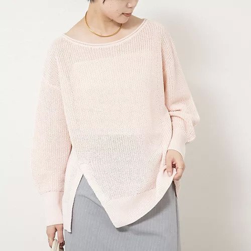 【ノーリーズソフィー/NOLLEY'S sophi】の《手洗い可能》片畦前スリットプルオーバー インテリア・キッズ・メンズ・レディースファッション・服の通販 founy(ファニー) https://founy.com/ ファッション Fashion レディースファッション Fashion for Women トップス・カットソー Cut & Sew Tops カジュアルプルオーバー・ニットトップス Pullovers & Knit Tops / Casual Pullovers 2026年 2026 スリット Slit, Slit Detail 吸水 Absorbent, Quick-Dry 夏 Summer 畦 Ribbed Knit |ID: prp329100004816067 ipo3291000000034981673