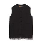 【イーバイエクラ/E by eclat】のRoom no.8 for E by eclat チュールレースニットジレ ブラック|ID: prp329100004816075 ipo3291000000036325376