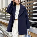 【ノーリーズ/NOLLEY'S】のSP140リバーコート起毛メルトン仕上げ 人気、トレンドファッション・服の通販 founy(ファニー) ファッション Fashion レディースファッション Fashion for Women アウター Coat / Outerwear Collection コート・ロングコート・ピーコート Long Coats, Peacoats & More 2025年 2025 2025-2026秋冬・A/W Autumn/Winter 2025–26 AW25–26 ハーフ Half, Half-Length メルトン Melton, Heavy Wool エレガント 上品 Elegant thumbnail ダークネイビー|ID: prp329100004816092 ipo3291000000034981862