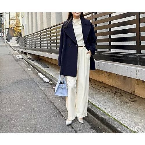 【ノーリーズ/NOLLEY'S】のSP140リバーコート起毛メルトン仕上げ 人気、トレンドファッション・服の通販 founy(ファニー) 　ファッション　Fashion　レディースファッション　Fashion for Women　アウター　Coat / Outerwear Collection　コート・ロングコート・ピーコート　Long Coats, Peacoats & More　2025年　2025　2025-2026秋冬・A/W　Autumn/Winter 2025–26 AW25–26　ハーフ　Half, Half-Length　メルトン　Melton, Heavy Wool　エレガント 上品　Elegant　other-2|ID: prp329100004816092 ipo3291000000034981863