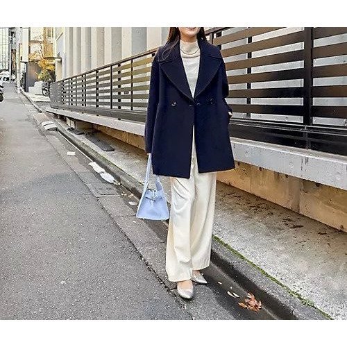 【ノーリーズ/NOLLEY'S】のSP140リバーコート起毛メルトン仕上げ 人気、トレンドファッション・服の通販 founy(ファニー) 　ファッション　Fashion　レディースファッション　Fashion for Women　アウター　Coat / Outerwear Collection　コート・ロングコート・ピーコート　Long Coats, Peacoats & More　2025年　2025　2025-2026秋冬・A/W　Autumn/Winter 2025–26 AW25–26　ハーフ　Half, Half-Length　メルトン　Melton, Heavy Wool　エレガント 上品　Elegant　other-3|ID: prp329100004816092 ipo3291000000034981864