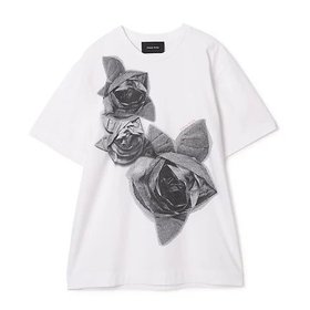【シモーン ロシャ/SIMONE ROCHA】のRASTERISED PRESSED ROSETTE PRINT T-SHIRT 人気、トレンドファッション・服の通販 founy(ファニー) ファッション Fashion レディースファッション Fashion for Women トップス・カットソー Cut & Sew Tops シャツ・ブラウス・オフィスカジュアル Elegant Blouses & Button-Ups ロングTシャツ・Tシャツ Longline T-Shirts & Tees スタイリッシュ Stylish, Fashionable 洗える Machine Washable |ID:prp329100004816932