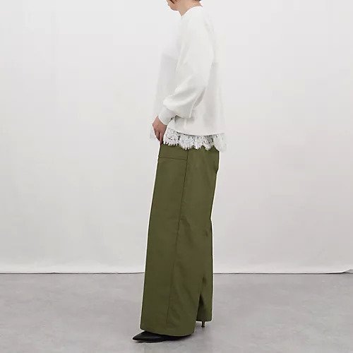 【イーバイエクラ/E by eclat】のRoom no.8 for E by eclat 裾レースペプラムニット 人気、トレンドファッション・服の通販 founy(ファニー) 　ファッション　Fashion　レディースファッション　Fashion for Women　トップス・カットソー　Cut & Sew Tops　ニット　Knit Tops & Sweaters　エレガント 上品　Elegant　ペプラム　Peplum, Flared Hem　レース　Lace, Lace Fabric　other-3|ID: prp329100004816950 ipo3291000000035733580