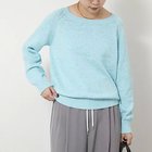 【リエミラー/Rie Miller】の《手洗い可能》ボートネックプルオーバーテープヤーン ライトブルー|ID: prp329100004816953 ipo3291000000034988762