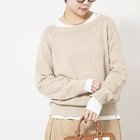 【リエミラー/Rie Miller】の《手洗い可能》ボートネックプルオーバーテープヤーン ベージュ|ID: prp329100004816953 ipo3291000000034988764