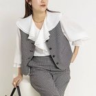 【ノーリーズ/NOLLEY'S】の《セットアップ対応》ウォッシャブルビーチェックベスト ブラック・グレー系1|ID: prp329100004816963 ipo3291000000034989174