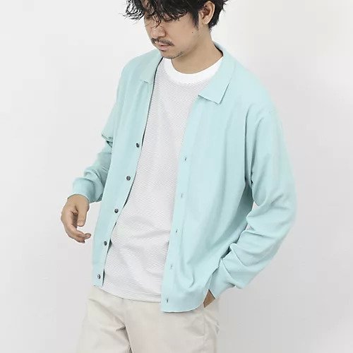【ノーリーズ グッドマン/NOLLEY'S goodman / MEN】の《SERIYA Cotton》吸湿カノコ襟付きカーディガン 26SS 人気、トレンドファッション・服の通販 founy(ファニー) 　ファッション　Fashion　メンズファッション　Fashion for Men　2026年　2026　カーディガン　Cardigan, Knitwear　other-3|ID: prp329100004816968 ipo3291000000034989354