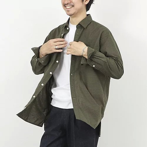 【ノーリーズ グッドマン/NOLLEY'S goodman / MEN】のダブルポケットオーバーシャツ 26SS インテリア・キッズ・メンズ・レディースファッション・服の通販 founy(ファニー) 　ファッション　Fashion　メンズファッション　Fashion for Men　2026年　2026　グリーン系その他|ID: prp329100004816970 ipo3291000000034989383