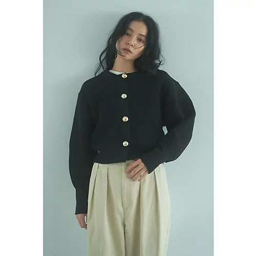 【マージュール/marjour】のGOLD BUTTON KNIT JACKET インテリア・キッズ・メンズ・レディースファッション・服の通販 founy(ファニー) 　ファッション　Fashion　レディースファッション　Fashion for Women　アウター　Coat / Outerwear Collection　レディースジャケット・軽アウター　Jackets　トップス・カットソー　Cut & Sew Tops　ニット　Knit Tops & Sweaters　オケージョン　Occasion Wear　春　Spring　秋　Autumn　カーディガン　Cardigan, Knitwear　ジャケット　Jacket, Outerwear　ストレッチ　Stretch, Stretchy Fabric　タンク　Tank Top, Sleeveless Top　ポケット　Pocket, Pocket Detail　冬　Winter / This Winter　夏　Summer　セレモニー　Ceremony　BLACK|ID: prp329100004817148 ipo3291000000035856729