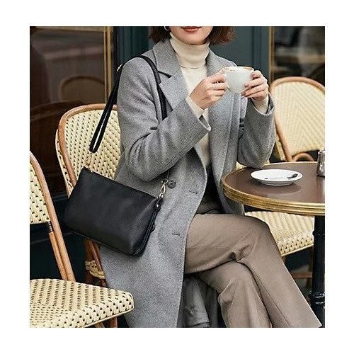 【スタイルデリ/STYLE DELI】の【DELI by】リアルレザー2WAYショルダー&クラッチバッグ 人気、トレンドファッション・服の通販 founy(ファニー) 　ファッション　Fashion　レディースファッション　Fashion for Women　バッグ　Bags　クラッチ　Clutch, Clutch Bag　ショルダー　Shoulder, Shoulder Strap　シンプル　Simple, Minimal　スマート　Smart, Elegant　財布　Wallet, Purse　フォルム　Silhouette, Form　ポケット　Pocket, Pocket Detail　ラップ　Wrap, Wrap Design　リアル　Real, Realistic　other-2|ID: prp329100004817151 ipo3291000000034991611