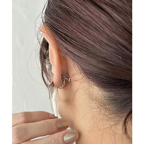 【スタイルデリ/STYLE DELI】のひし型WプレートMIXイヤリング/SV 人気、トレンドファッション・服の通販 founy(ファニー) 　ファッション　Fashion　レディースファッション　Fashion for Women　ジュエリー　Jewelry　ファッションリング　Fashion Rings　イヤリング・フープ・ドロップタイプ　Hoop, Drop & Clip Earrings　イヤリング　Earrings　軽量　Lightweight, Ultra Light　シルバー　Silver, Metallic Silver　ジュエリー　Jewelry, Accessories　スポーツ　Sports, Activewear　テクスチャー　Texture, Textured Fabric　プレート　Plate, Dish　メガネ　Glasses, Eyewear　メタル　Metal, Metal Parts　冬　Winter / This Winter　夏　Summer　other-3|ID: prp329100004817159 ipo3291000000034991663