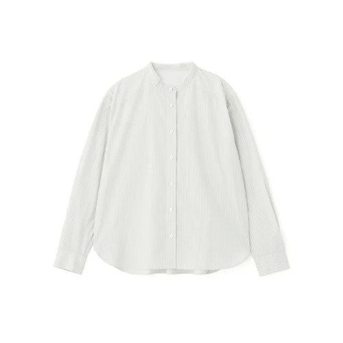 【ヒューマンウーマン/HUMAN WOMAN】のドビーストライプレースカラーブラウス 人気、トレンドファッション・服の通販 founy(ファニー) 　ファッション　Fashion　レディースファッション　Fashion for Women　トップス・カットソー　Cut & Sew Tops　シャツ・ブラウス・オフィスカジュアル　Elegant Blouses & Button-Ups　おすすめ　Recommended / Our Picks　カーディガン　Cardigan, Knitwear　ストライプ　Stripe, Striped Pattern　ビッグ　Big, Oversized　レース　Lace, Lace Fabric　春　Spring　other-3|ID: prp329100004819902 ipo3291000000035022914