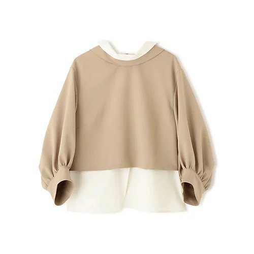 【アドーア/ADORE】のレイヤードカラーブラウス インテリア・キッズ・メンズ・レディースファッション・服の通販 founy(ファニー) 　ファッション　Fashion　レディースファッション　Fashion for Women　トップス・カットソー　Cut & Sew Tops　シャツ・ブラウス・オフィスカジュアル　Elegant Blouses & Button-Ups　おすすめ　Recommended / Our Picks　スタンダード　Standard, Basic　ストレッチ　Stretch, Stretchy Fabric　ツイル　Twist, Twisted Detail　フィット　Fit, Slim Fit　ブロード　Broadcloth, Fine Cotton　冬　Winter / This Winter　A/W・秋冬　Autumn/Winter　ベージュ|ID: prp329100004820707 ipo3291000000035031375