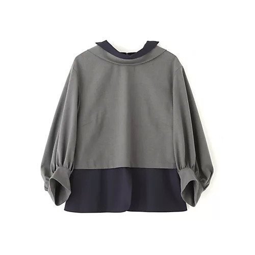 【アドーア/ADORE】のレイヤードカラーブラウス インテリア・キッズ・メンズ・レディースファッション・服の通販 founy(ファニー) 　ファッション　Fashion　レディースファッション　Fashion for Women　トップス・カットソー　Cut & Sew Tops　シャツ・ブラウス・オフィスカジュアル　Elegant Blouses & Button-Ups　おすすめ　Recommended / Our Picks　スタンダード　Standard, Basic　ストレッチ　Stretch, Stretchy Fabric　ツイル　Twist, Twisted Detail　フィット　Fit, Slim Fit　ブロード　Broadcloth, Fine Cotton　冬　Winter / This Winter　A/W・秋冬　Autumn/Winter　グレー|ID: prp329100004820707 ipo3291000000035031376