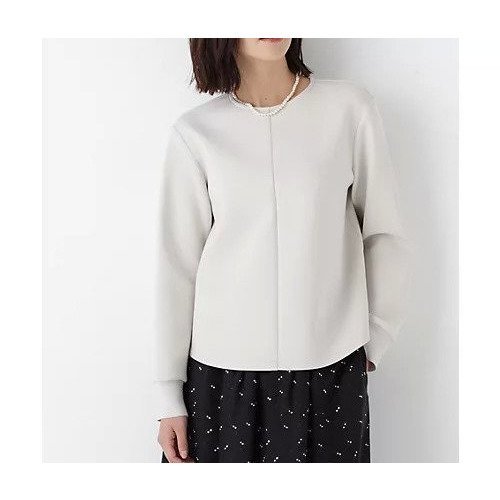 【ヒューマンウーマン/HUMAN WOMAN】のダンボールクルーネックプルオーバー インテリア・キッズ・メンズ・レディースファッション・服の通販 founy(ファニー) 　ファッション　Fashion　レディースファッション　Fashion for Women　トップス・カットソー　Cut & Sew Tops　カジュアルプルオーバー・ニットトップス　Pullovers & Knit Tops / Casual Pullovers　おすすめ　Recommended / Our Picks　スタンダード　Standard, Basic　セットアップ　Set-Up, Coordinated Outfit　グレージュ|ID: prp329100004820709 ipo3291000000035031386