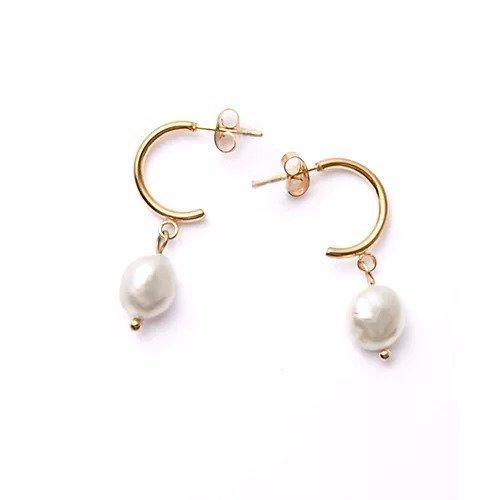 【スタイルデリ/STYLE DELI】の【DELI by】パールドロップミニフープピアス インテリア・キッズ・メンズ・レディースファッション・服の通販 founy(ファニー) 　ファッション　Fashion　レディースファッション　Fashion for Women　アクセサリー　Fashion Accessories　シルバー　Silver, Metallic Silver　シンプル　Simple, Minimal　バランス　Balance, Style Balance　パール　Pearl, Pearl Accent　フープ　Hoop, Hoop Earrings　ベーシック　Basic, Essential　ゴールド|ID: prp329100004825613 ipo3291000000035101737