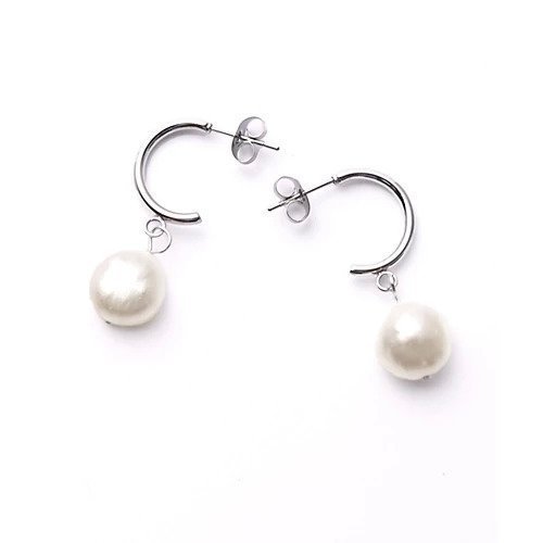 【スタイルデリ/STYLE DELI】の【DELI by】パールドロップミニフープピアス インテリア・キッズ・メンズ・レディースファッション・服の通販 founy(ファニー) 　ファッション　Fashion　レディースファッション　Fashion for Women　アクセサリー　Fashion Accessories　シルバー　Silver, Metallic Silver　シンプル　Simple, Minimal　バランス　Balance, Style Balance　パール　Pearl, Pearl Accent　フープ　Hoop, Hoop Earrings　ベーシック　Basic, Essential　シルバー|ID: prp329100004825613 ipo3291000000035101739