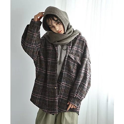 【スタイルデリ/STYLE DELI】の【BLK001】ビッグチェック柄シャツジャケット インテリア・キッズ・メンズ・レディースファッション・服の通販 founy(ファニー) ファッション Fashion レディースファッション Fashion for Women アウター Coat / Outerwear Collection レディースジャケット・軽アウター Jackets 秋 Autumn カーディガン Cardigan, Knitwear ジャケット Jacket, Outerwear スラックス Slacks, Dress Pants チェック Check, Plaid, Tartan バランス Balance, Style Balance ビッグ Big, Oversized フラップ Flap, Flap Pocket ベーシック Basic, Essential ポケット Pocket, Pocket Detail 無地 Plain, Solid Color ワイド Wide, Wide Fit 冬 Winter / This Winter おすすめ Recommended / Our Picks ピンク|ID: prp329100004825685 ipo3291000000035106693