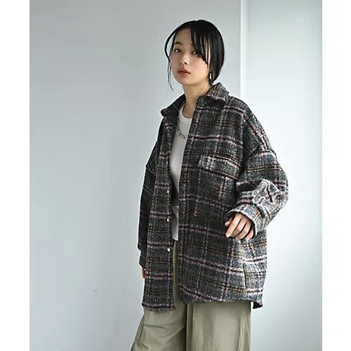 【スタイルデリ/STYLE DELI】の【BLK001】ビッグチェック柄シャツジャケット 人気、トレンドファッション・服の通販 founy(ファニー) ファッション Fashion レディースファッション Fashion for Women アウター Coat / Outerwear Collection レディースジャケット・軽アウター Jackets 秋 Autumn カーディガン Cardigan, Knitwear ジャケット Jacket, Outerwear スラックス Slacks, Dress Pants チェック Check, Plaid, Tartan バランス Balance, Style Balance ビッグ Big, Oversized フラップ Flap, Flap Pocket ベーシック Basic, Essential ポケット Pocket, Pocket Detail 無地 Plain, Solid Color ワイド Wide, Wide Fit 冬 Winter / This Winter おすすめ Recommended / Our Picks other-2|ID: prp329100004825685 ipo3291000000035106694