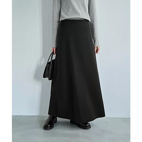 【スタイルデリ/STYLE DELI】のナローAラインロングスカート インテリア・キッズ・メンズ・レディースファッション・服の通販 founy(ファニー) 　ファッション　Fashion　レディースファッション　Fashion for Women　スカート　Skirts　ロングスカート　Long Skirts / Maxi & Midi Skirts　くるぶし　Ankle-Length　シューズ　Shoes, Footwear　シンプル　Simple, Minimal　ジャケット　Jacket, Outerwear　スニーカー　Sneakers, Trainers　スリット　Slit, Slit Detail　スーツ　Suit, Formalwear　定番　Standard, Basic Item　フラット　Flat, Flat Shoes　ポケット　Pocket, Pocket Detail　ミドル　Middle Length, Mid Height　ループ　Loop, Loop Knit　ロング　Long, Long-Length　ブラック|ID: prp329100004826338 ipo3291000000035116011