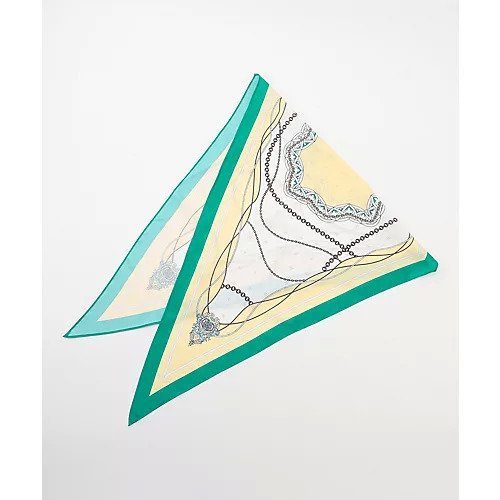 【エニー/ANY】のダイヤスカーフ インテリア・キッズ・メンズ・レディースファッション・服の通販 founy(ファニー) 　ファッション　Fashion　レディースファッション　Fashion for Women　スカーフ　Scarf, Neckwear　スクエア　Square, Square Shape　セレモニー　Ceremony　チェーン　Chain, Chain Strap　ワンポイント　One Point, Statement Accent　グリーン系|ID: prp329100004826358 ipo3291000000035116205