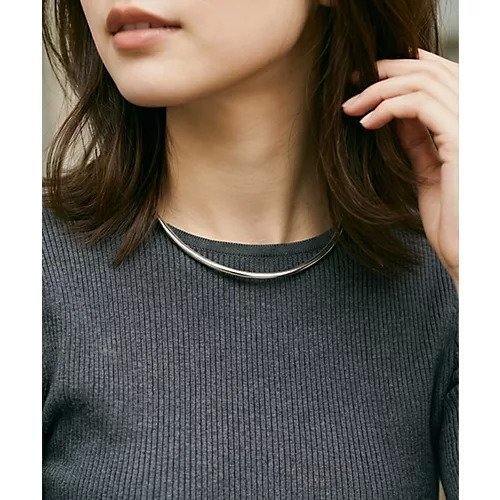 【スタイルデリ/STYLE DELI】の【DELI by】ポリッシュメタルミニマルチョーカーネックレス インテリア・キッズ・メンズ・レディースファッション・服の通販 founy(ファニー) 　ファッション　Fashion　レディースファッション　Fashion for Women　ジュエリー　Jewelry　ネックレス　Necklaces & Pendants　カットソー　Cut and Sewn Top　シルバー　Silver, Metallic Silver　なめらか　Smooth, Silky Texture　ネックレス　Necklace, Pendant Necklace　フォルム　Silhouette, Form　エレガント 上品　Elegant　シルバー|ID: prp329100004826363 ipo3291000000035116267