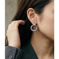 【スタイルデリ/STYLE DELI】の【DELI by】重なりリングピアス 人気、トレンドファッション・服の通販 founy(ファニー) ファッション Fashion レディースファッション Fashion for Women ジュエリー Jewelry ファッションリング Fashion Rings シンプル Simple, Minimal トレンド Trend, Trending Now バランス Balance, Style Balance フォルム Silhouette, Form |ID:prp329100004826378