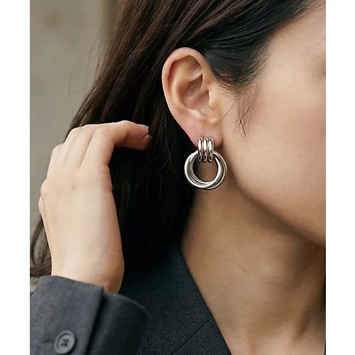 【スタイルデリ/STYLE DELI】の【DELI by】重なりリングピアス 人気、トレンドファッション・服の通販 founy(ファニー) 　ファッション　Fashion　レディースファッション　Fashion for Women　ジュエリー　Jewelry　ファッションリング　Fashion Rings　シンプル　Simple, Minimal　トレンド　Trend, Trending Now　バランス　Balance, Style Balance　フォルム　Silhouette, Form　 other-1|ID: prp329100004826378 ipo3291000000035116370