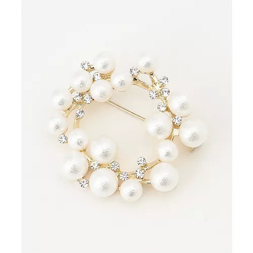 【エニー/ANY】のパールサークルブローチ 人気、トレンドファッション・服の通販 founy(ファニー) 　ファッション　Fashion　レディースファッション　Fashion for Women　サークル　Circle, Round Design　ジャケット　Jacket, Outerwear　ストール　Stole, Wrap　セレモニー　Ceremony　パール　Pearl, Pearl Accent　ブローチ　Brooch, Pin Brooch　ワンポイント　One Point, Statement Accent　 other-1|ID: prp329100004827185 ipo3291000000035125236