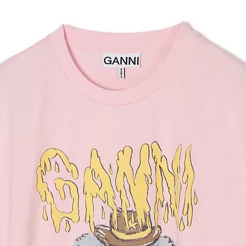 【ガニー/GANNI】のBasic cotton Jersey T-shirt Cowboy Bear Print 人気、トレンドファッション・服の通販 founy(ファニー) 　ファッション　Fashion　レディースファッション　Fashion for Women　トップス・カットソー　Cut & Sew Tops　シャツ・ブラウス・オフィスカジュアル　Elegant Blouses & Button-Ups　ロングTシャツ・Tシャツ　Longline T-Shirts & Tees　半袖　Short Sleeve, Half Sleeve　洗える　Machine Washable　other-3|ID: prp329100004828954 ipo3291000000036050449