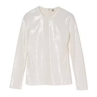 【トーテム/TOTEME】のSequin top 人気、トレンドファッション・服の通販 founy(ファニー) ファッション Fashion レディースファッション Fashion for Women ワンピース Dresses クラシカル Classical, Vintage-Inspired スパンコール Sequins, Sequin Embellishment フィット Fit, Slim Fit 長袖 Long Sleeve, Full Sleeve |ID:prp329100004828965