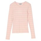 【ガニー/GANNI】のSoft Cotton Stripe Rib Longsleeve 人気、トレンドファッション・服の通販 founy(ファニー) ファッション Fashion レディースファッション Fashion for Women トップス・カットソー Cut & Sew Tops ジャケット Jacket, Outerwear フィット Fit, Slim Fit リブニット Rib Knit, Ribbed Knit レトロ Retro, Vintage Style 洗える Machine Washable thumbnail Chalk Pink|ID: prp329100004828967 ipo3291000000036050407