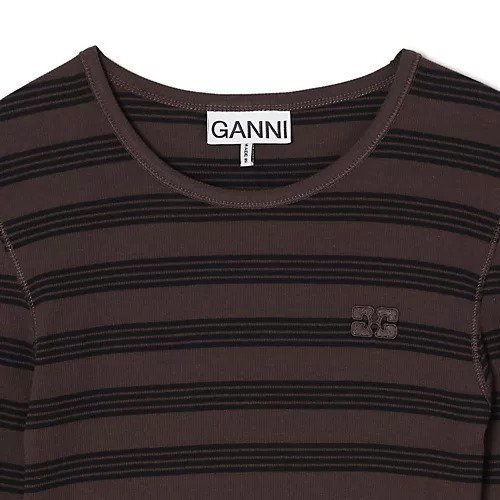 【ガニー/GANNI】のSoft Cotton Stripe Rib Longsleeve 人気、トレンドファッション・服の通販 founy(ファニー) 　ファッション　Fashion　レディースファッション　Fashion for Women　トップス・カットソー　Cut & Sew Tops　ジャケット　Jacket, Outerwear　フィット　Fit, Slim Fit　リブニット　Rib Knit, Ribbed Knit　レトロ　Retro, Vintage Style　洗える　Machine Washable　other-3|ID: prp329100004828967 ipo3291000000036050413