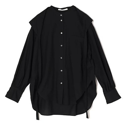 【プレインピープル/PLAIN PEOPLE】の綿シルクビエラ/タイプライターチェックスカーフ付きノーカラーシャツ 人気、トレンドファッション・服の通販 founy(ファニー) ファッション Fashion レディースファッション Fashion for Women トップス・カットソー Cut & Sew Tops シャツ・ブラウス・オフィスカジュアル Elegant Blouses & Button-Ups スカーフ Scarf, Neckwear タイプライター Typewriter Fabric, Crisp Cotton フェミニン Feminine, Girly モダン Modern, Contemporary 洗える Machine Washable other-1|ID: prp329100004828974 ipo3291000000035145856