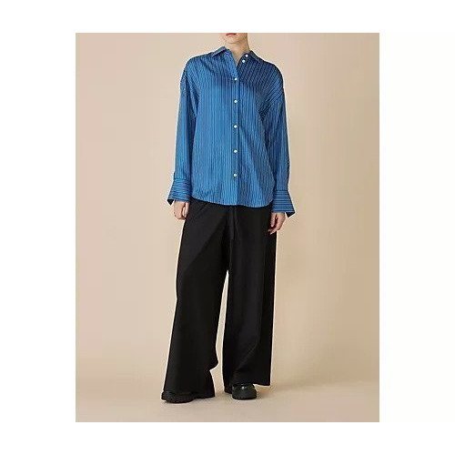 【トーテム/TOTEME】のOversized striped shirt 人気、トレンドファッション・服の通販 founy(ファニー) ファッション Fashion レディースファッション Fashion for Women トップス・カットソー Cut & Sew Tops シャツ・ブラウス・オフィスカジュアル Elegant Blouses & Button-Ups シルク Silk, 100% Silk ダウン Down, Puffer マニッシュ Mannish, Boyish 今季 This Season, Current Season other-2|ID: prp329100004828978 ipo3291000000036050314