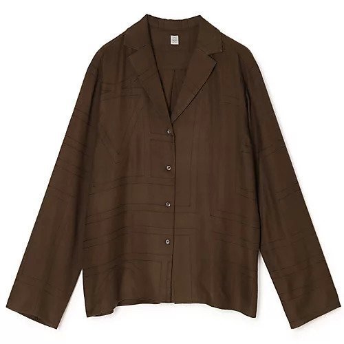 【トーテム/TOTEME】のMonogram flannel pj top 人気、トレンドファッション・服の通販 founy(ファニー) 　ファッション　Fashion　レディースファッション　Fashion for Women　ワンピース　Dresses　クラシカル　Classical, Vintage-Inspired　セットアップ　Set-Up, Coordinated Outfit　パジャマ　Pajamas, Sleepwear　モダン　Modern, Contemporary　モノトーン　Monotone, Black and White　 other-1|ID: prp329100004828983 ipo3291000000036050363