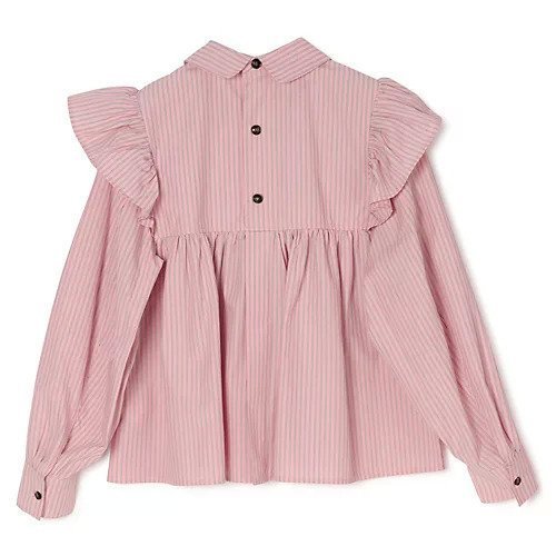 【ガニー/GANNI】のOxford Stripe Frill Blouse 人気、トレンドファッション・服の通販 founy(ファニー) 　ファッション　Fashion　レディースファッション　Fashion for Women　ストライプ　Stripe, Striped Pattern　スモック　Smock, Smock Dress　ドッキング　Docking, Mixed Material　フリル　Frill, Ruffle　エレガント 上品　Elegant　洗える　Machine Washable　other-2|ID: prp329100004828987 ipo3291000000035145947