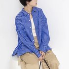 【リエミラー/Rie Miller】のウォッシャブルレギュラーカラー2WAYシャツ 人気、トレンドファッション・服の通販 founy(ファニー) ファッション Fashion レディースファッション Fashion for Women トップス・カットソー Cut & Sew Tops シャツ・ブラウス・オフィスカジュアル Elegant Blouses & Button-Ups 2026年 2026 カシュクール Wrap Design ストライプ Stripe, Striped Pattern スリット Slit, Slit Detail ドット Polka Dot, Dot Pattern thumbnail ブルー系3|ID: prp329100004828989 ipo3291000000035145961