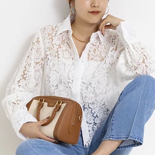 【ノーリーズ/NOLLEY'S】のレースシャツ インテリア・キッズ・メンズ・レディースファッション・服の通販 founy(ファニー) 　ファッション　Fashion　レディースファッション　Fashion for Women　トップス・カットソー　Cut & Sew Tops　シャツ・ブラウス・オフィスカジュアル　Elegant Blouses & Button-Ups　2026年　2026　おすすめ　Recommended / Our Picks　インナー　Innerwear　カフス　Cuff Design　ショート　Short, Short Length　デニム　Denim, Jeans Material　レース　Lace, Lace Fabric　今季　This Season, Current Season　春　Spring　ホワイト|ID: prp329100004828991 ipo3291000000035145974