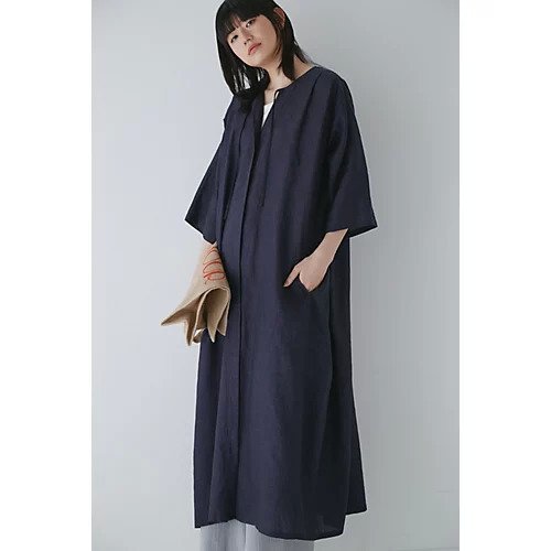 【ヒューマンウーマン/HUMAN WOMAN】のハードマンリネンワンピース 人気、トレンドファッション・服の通販 founy(ファニー) 　ファッション　Fashion　レディースファッション　Fashion for Women　ワンピース　Dresses　おすすめ　Recommended / Our Picks　スキッパー　Skipper, Open Collar　スタンダード　Standard, Basic　リネン　Linen, Linen Fabric　エレガント 上品　Elegant　人気　Popular, Best Seller　 other-1|ID: prp329100004828999 ipo3291000000035146044